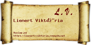 Lienert Viktória névjegykártya